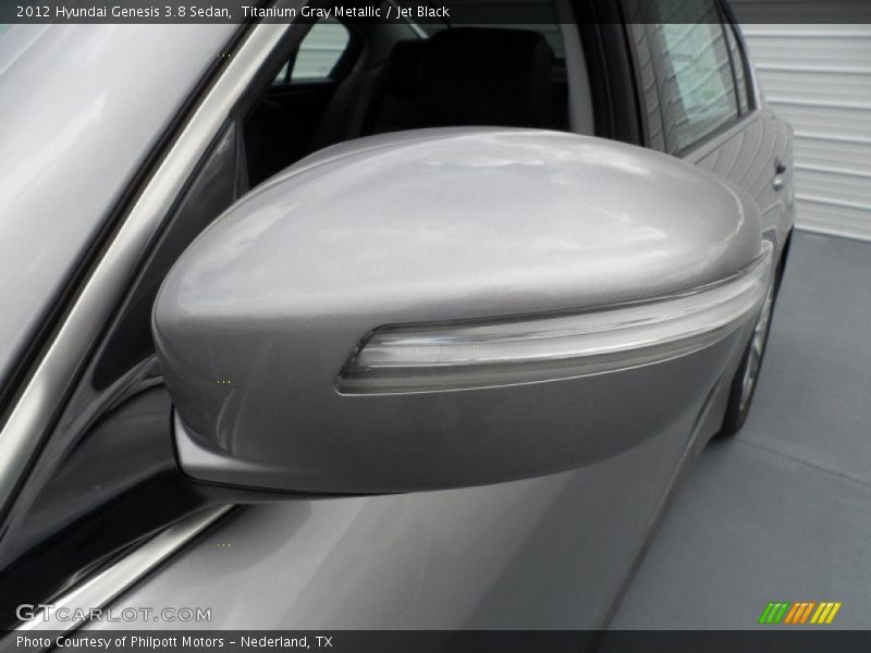 Titanium Gray Metallic / Jet Black 2012 Hyundai Genesis 3.8 Sedan