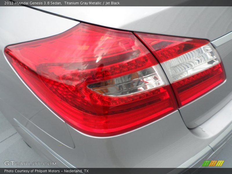 Titanium Gray Metallic / Jet Black 2012 Hyundai Genesis 3.8 Sedan