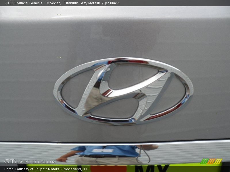 Titanium Gray Metallic / Jet Black 2012 Hyundai Genesis 3.8 Sedan