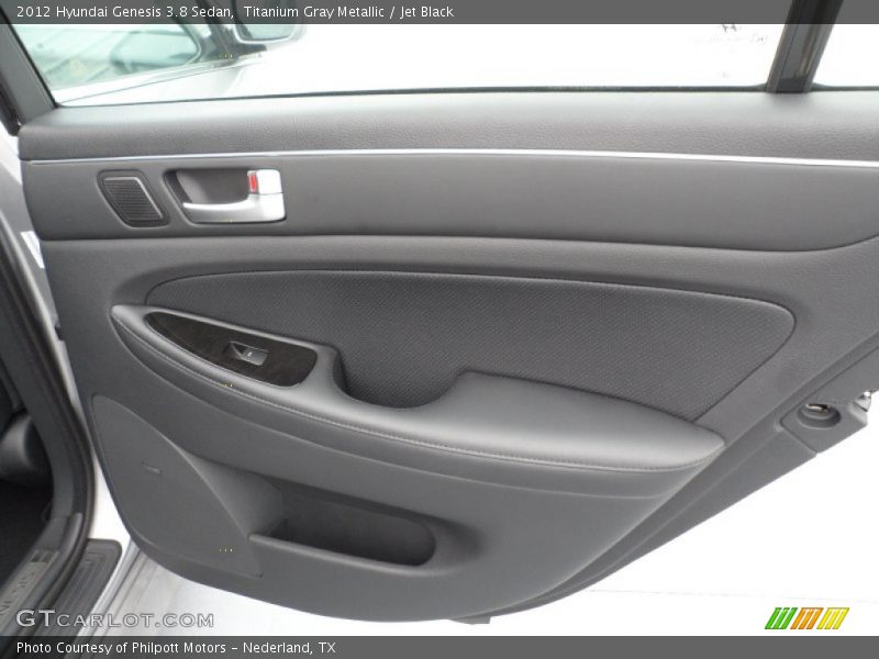 Titanium Gray Metallic / Jet Black 2012 Hyundai Genesis 3.8 Sedan