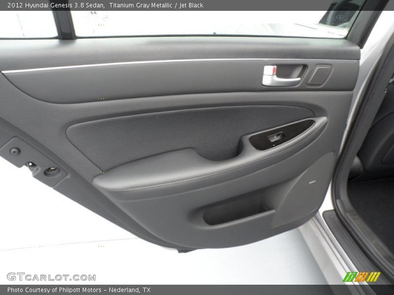 Titanium Gray Metallic / Jet Black 2012 Hyundai Genesis 3.8 Sedan