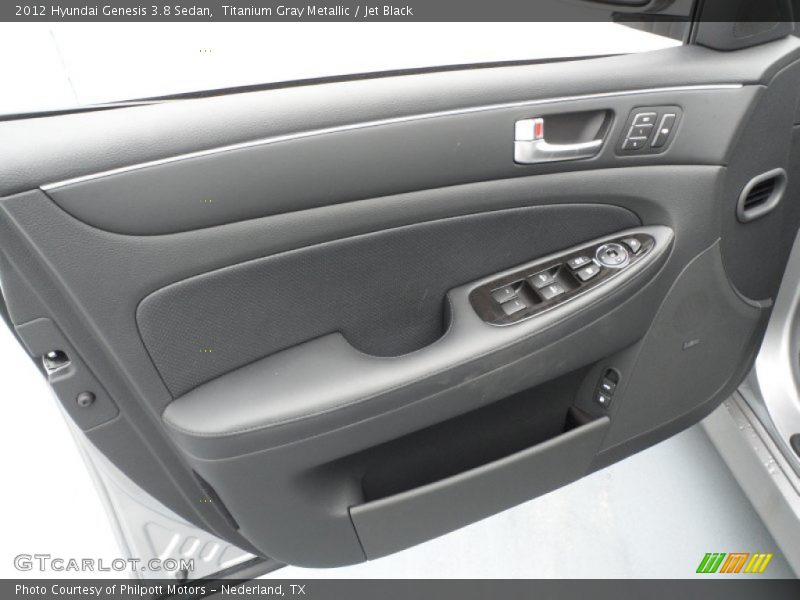 Titanium Gray Metallic / Jet Black 2012 Hyundai Genesis 3.8 Sedan
