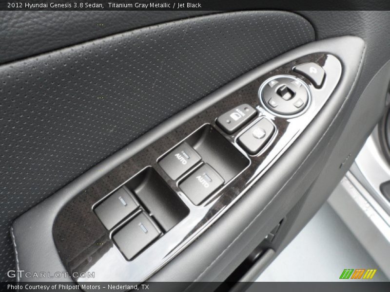 Titanium Gray Metallic / Jet Black 2012 Hyundai Genesis 3.8 Sedan