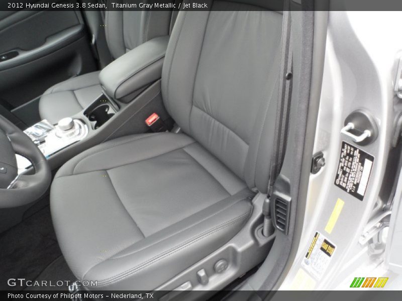 Titanium Gray Metallic / Jet Black 2012 Hyundai Genesis 3.8 Sedan