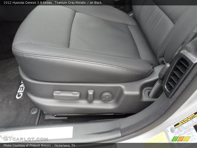 Titanium Gray Metallic / Jet Black 2012 Hyundai Genesis 3.8 Sedan