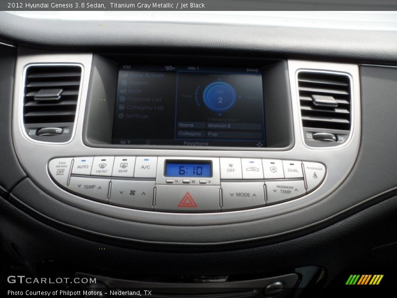 Titanium Gray Metallic / Jet Black 2012 Hyundai Genesis 3.8 Sedan