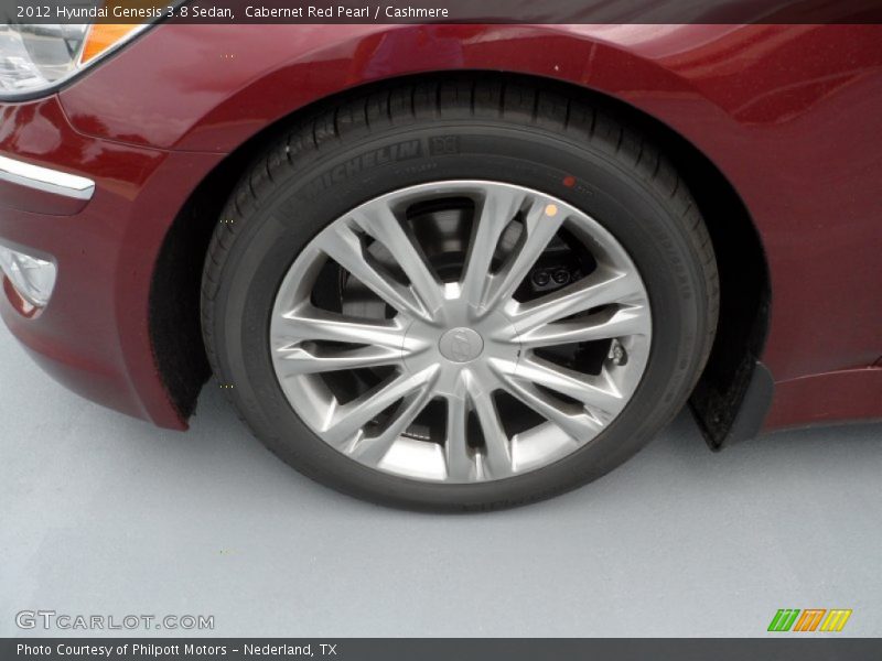 Cabernet Red Pearl / Cashmere 2012 Hyundai Genesis 3.8 Sedan