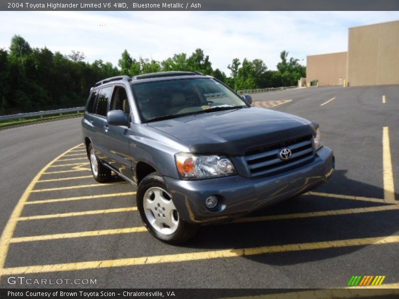 Bluestone Metallic / Ash 2004 Toyota Highlander Limited V6 4WD