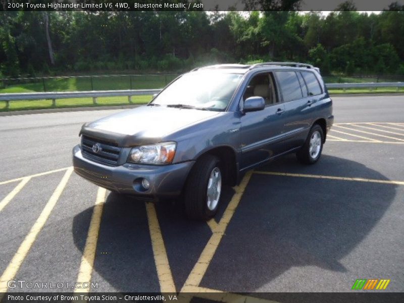 Bluestone Metallic / Ash 2004 Toyota Highlander Limited V6 4WD