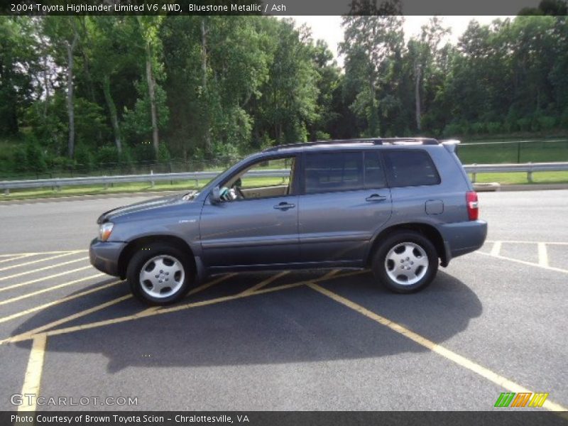 Bluestone Metallic / Ash 2004 Toyota Highlander Limited V6 4WD