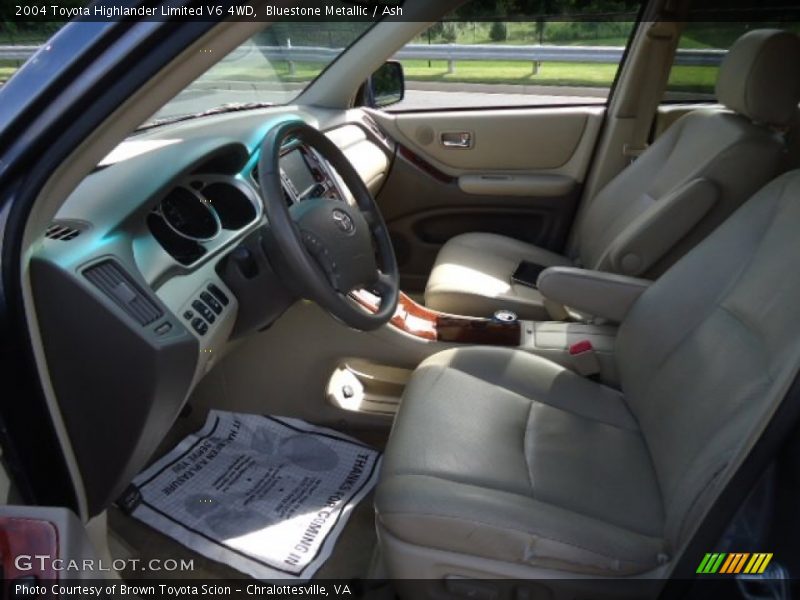 Bluestone Metallic / Ash 2004 Toyota Highlander Limited V6 4WD