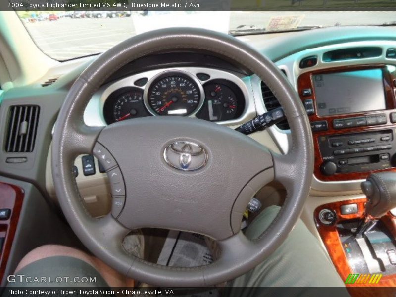 Bluestone Metallic / Ash 2004 Toyota Highlander Limited V6 4WD