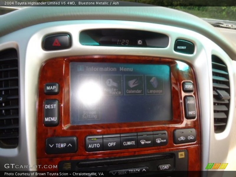 Bluestone Metallic / Ash 2004 Toyota Highlander Limited V6 4WD