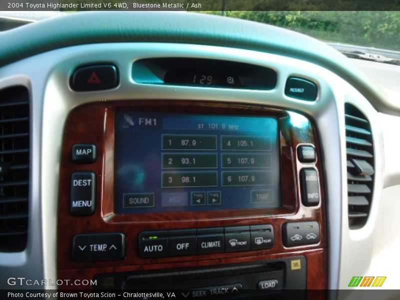 Bluestone Metallic / Ash 2004 Toyota Highlander Limited V6 4WD