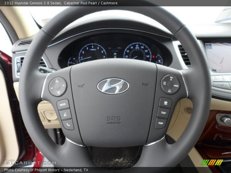 Cabernet Red Pearl / Cashmere 2012 Hyundai Genesis 3.8 Sedan