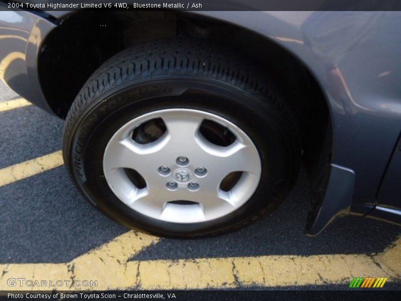 Bluestone Metallic / Ash 2004 Toyota Highlander Limited V6 4WD