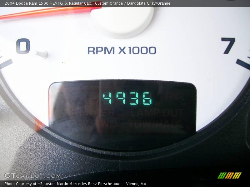 Custom Orange / Dark Slate Gray/Orange 2004 Dodge Ram 1500 HEMI GTX Regular Cab