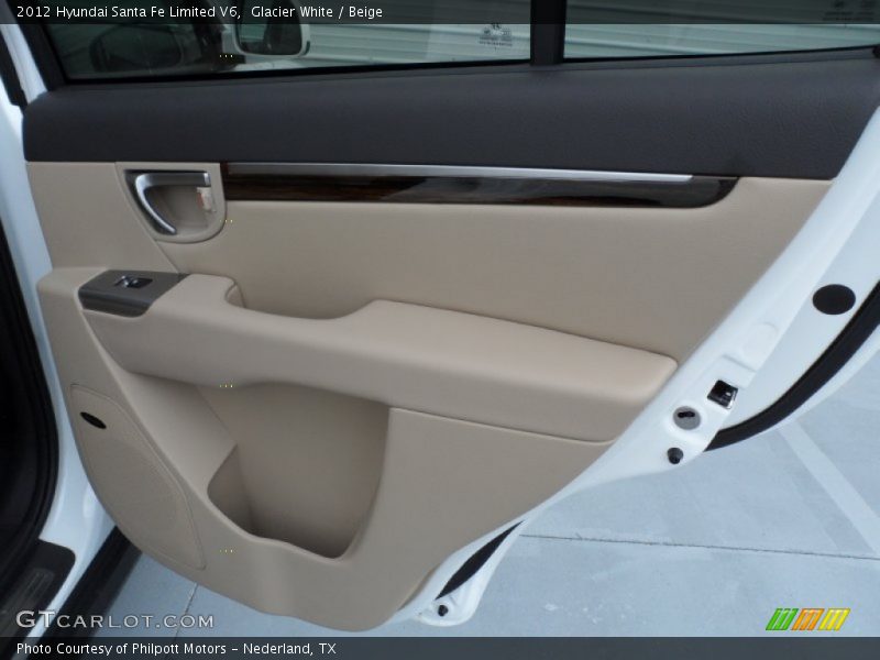 Glacier White / Beige 2012 Hyundai Santa Fe Limited V6