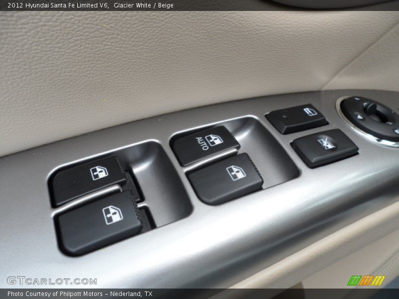 Glacier White / Beige 2012 Hyundai Santa Fe Limited V6