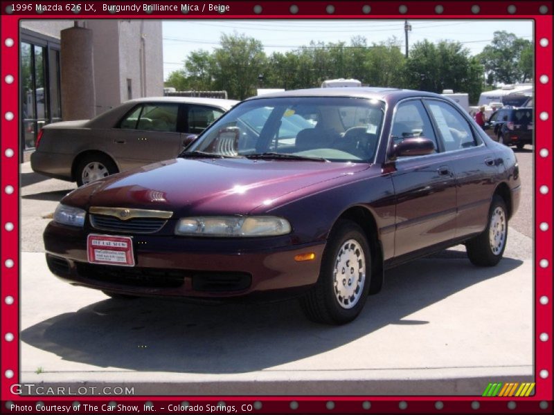 Burgundy Brilliance Mica / Beige 1996 Mazda 626 LX