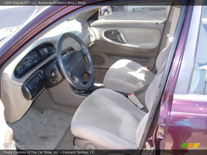 Burgundy Brilliance Mica / Beige 1996 Mazda 626 LX