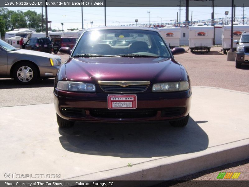 Burgundy Brilliance Mica / Beige 1996 Mazda 626 LX