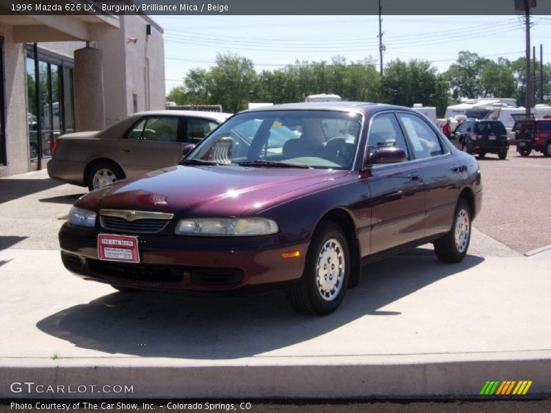 Burgundy Brilliance Mica / Beige 1996 Mazda 626 LX