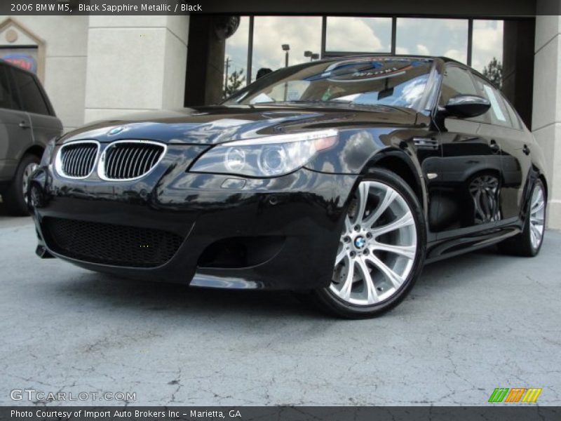 Black Sapphire Metallic / Black 2006 BMW M5