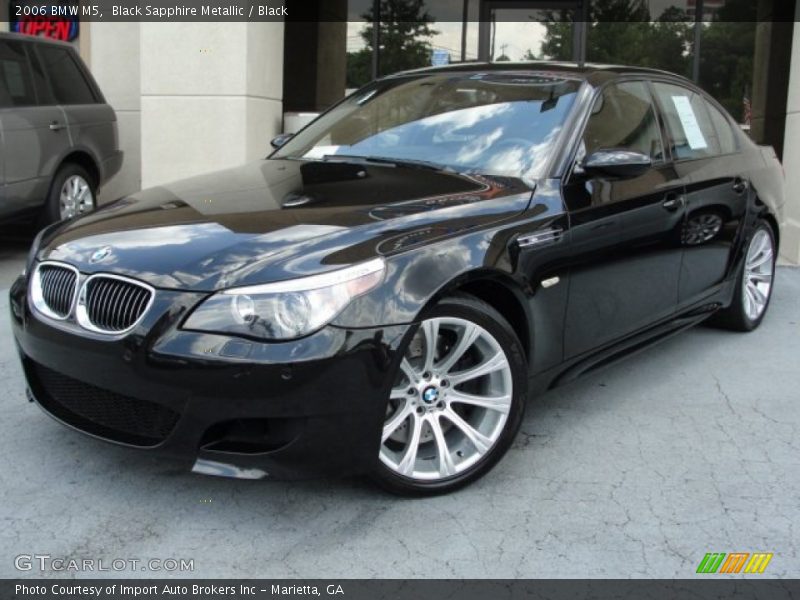 Black Sapphire Metallic / Black 2006 BMW M5