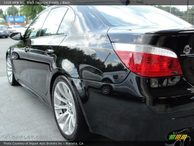 Black Sapphire Metallic / Black 2006 BMW M5