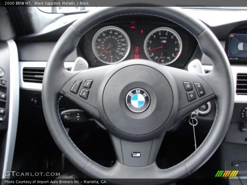 Black Sapphire Metallic / Black 2006 BMW M5