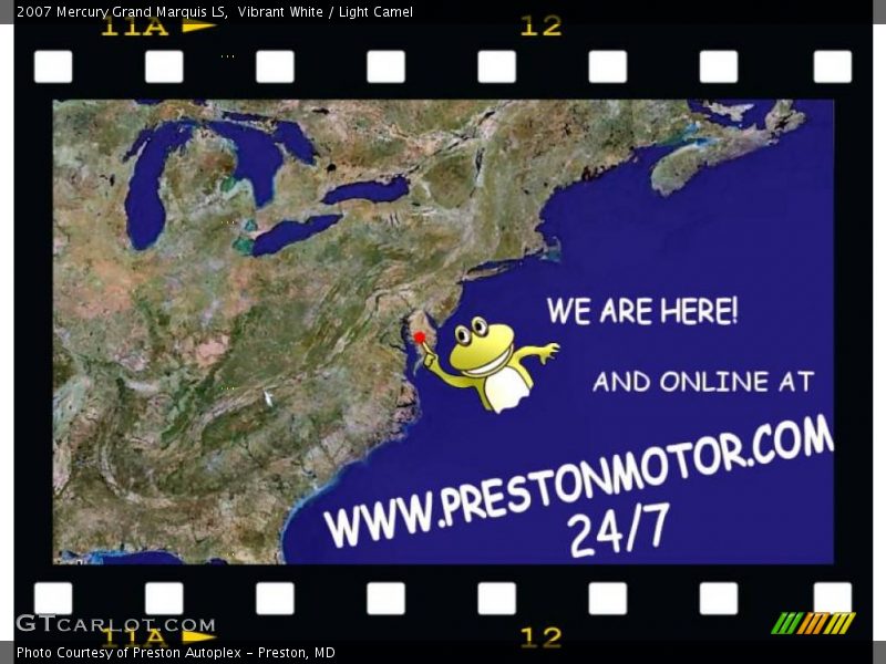 Vibrant White / Light Camel 2007 Mercury Grand Marquis LS