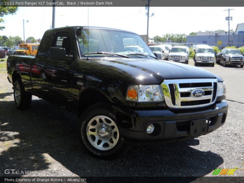 Black / Medium Dark Flint 2011 Ford Ranger XLT SuperCab
