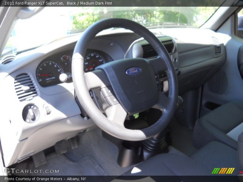 Black / Medium Dark Flint 2011 Ford Ranger XLT SuperCab