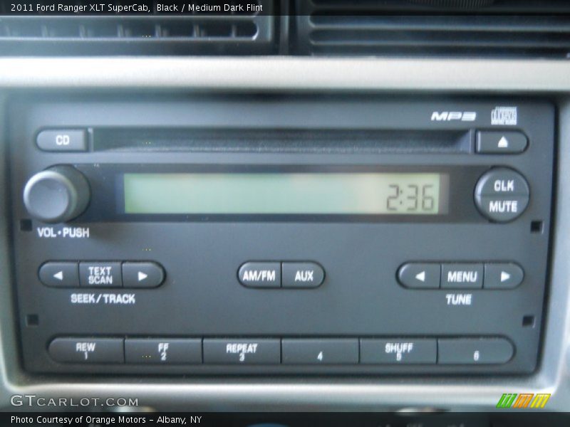 Black / Medium Dark Flint 2011 Ford Ranger XLT SuperCab