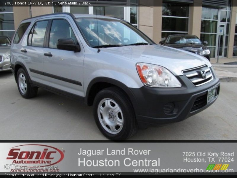 Satin Silver Metallic / Black 2005 Honda CR-V LX