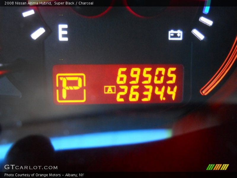 Super Black / Charcoal 2008 Nissan Altima Hybrid