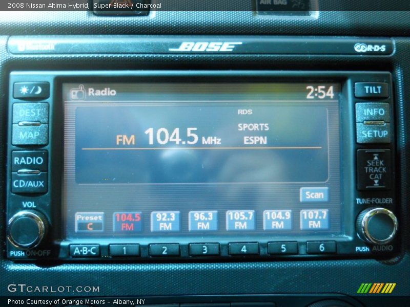 Super Black / Charcoal 2008 Nissan Altima Hybrid