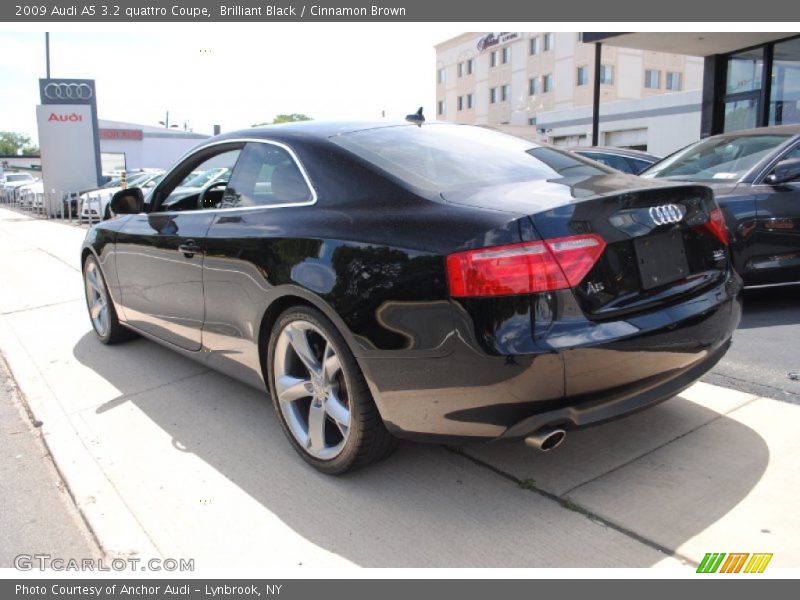 Brilliant Black / Cinnamon Brown 2009 Audi A5 3.2 quattro Coupe