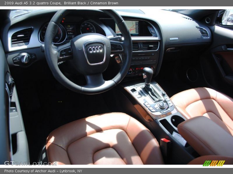 Brilliant Black / Cinnamon Brown 2009 Audi A5 3.2 quattro Coupe