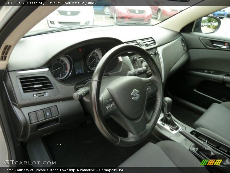 Platinum Silver Metallic / Black 2010 Suzuki Kizashi SE
