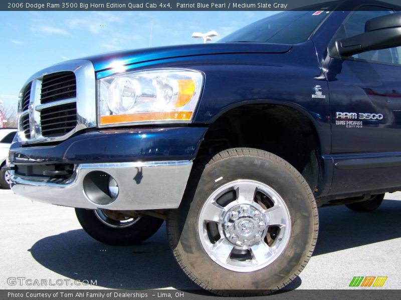Patriot Blue Pearl / Medium Slate Gray 2006 Dodge Ram 3500 Big Horn Edition Quad Cab 4x4