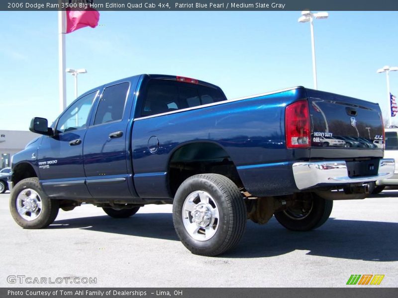 Patriot Blue Pearl / Medium Slate Gray 2006 Dodge Ram 3500 Big Horn Edition Quad Cab 4x4