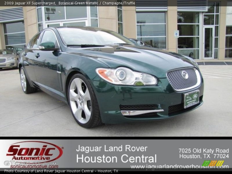 Botanical Green Metallic / Champagne/Truffle 2009 Jaguar XF Supercharged