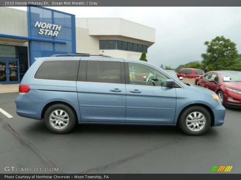 Ocean Mist Metallic / Gray 2010 Honda Odyssey EX