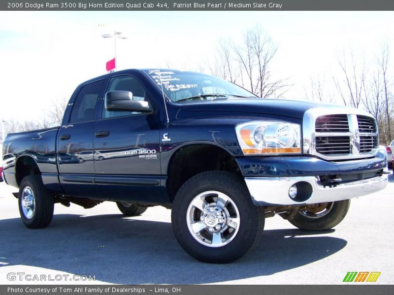 Patriot Blue Pearl / Medium Slate Gray 2006 Dodge Ram 3500 Big Horn Edition Quad Cab 4x4