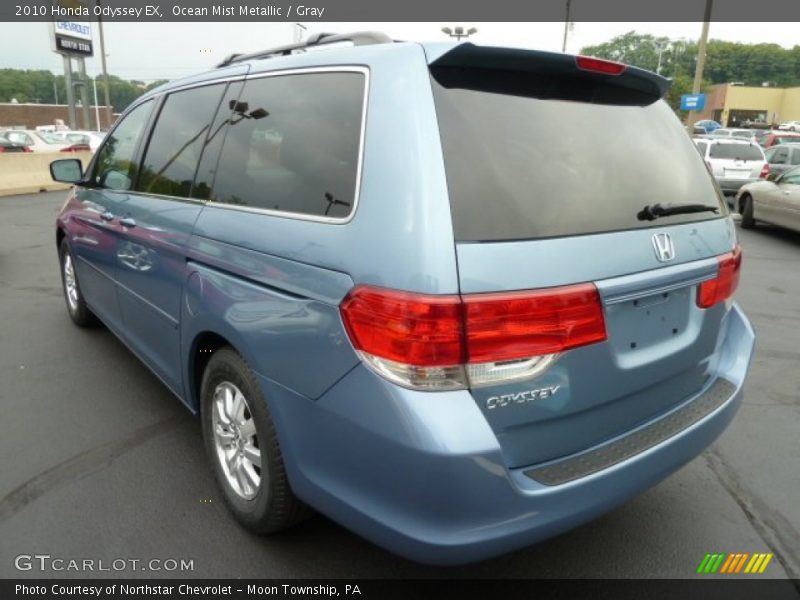 Ocean Mist Metallic / Gray 2010 Honda Odyssey EX