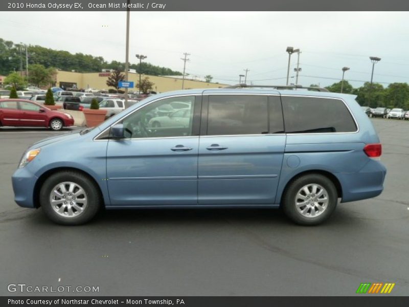 Ocean Mist Metallic / Gray 2010 Honda Odyssey EX