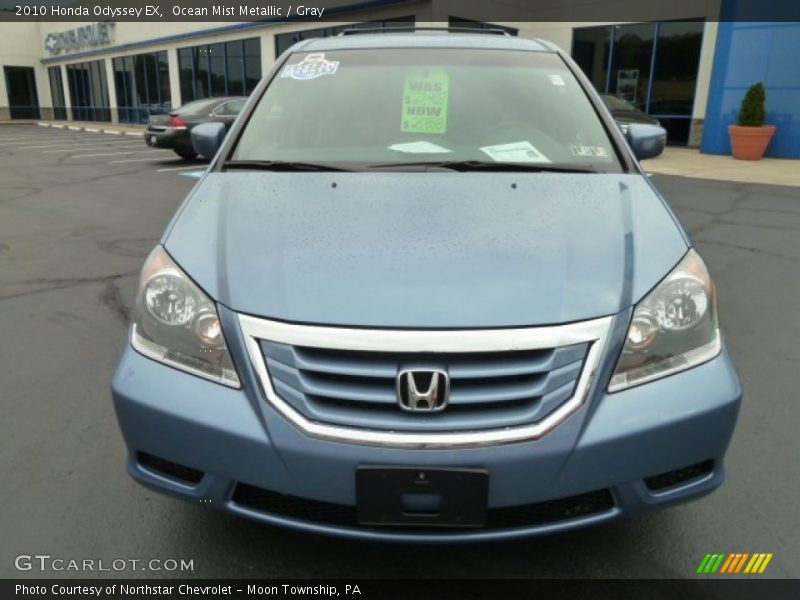 Ocean Mist Metallic / Gray 2010 Honda Odyssey EX