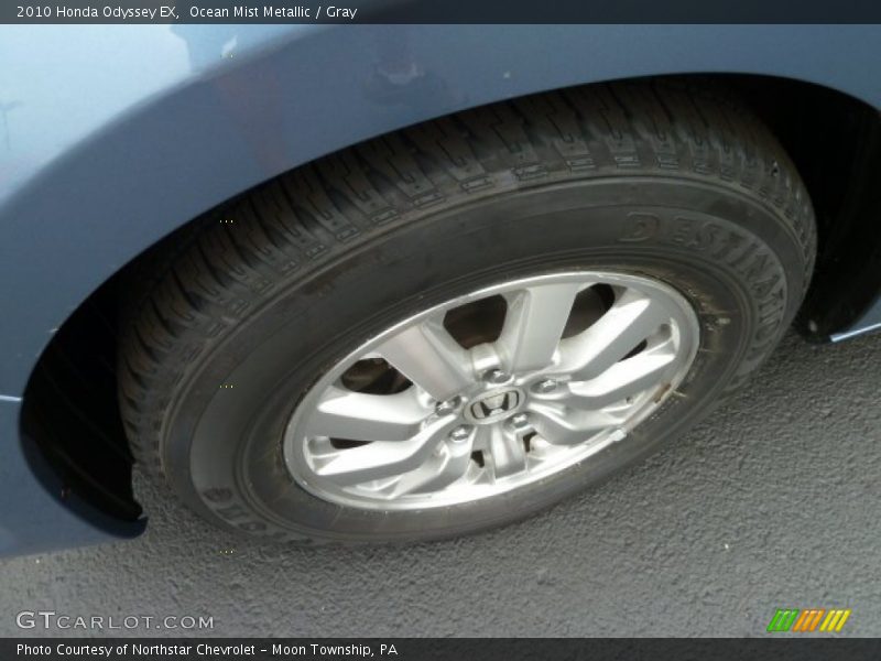 Ocean Mist Metallic / Gray 2010 Honda Odyssey EX